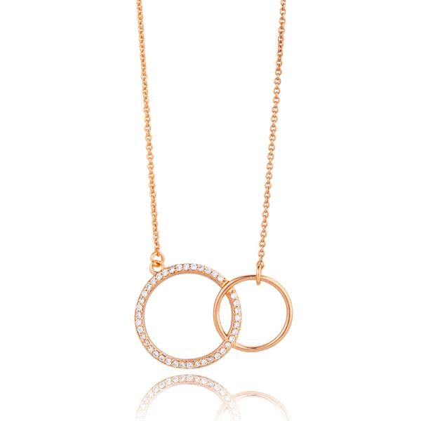 Rose Double Circle Chain - Stevens Jewellers Letterkenny Donegal
