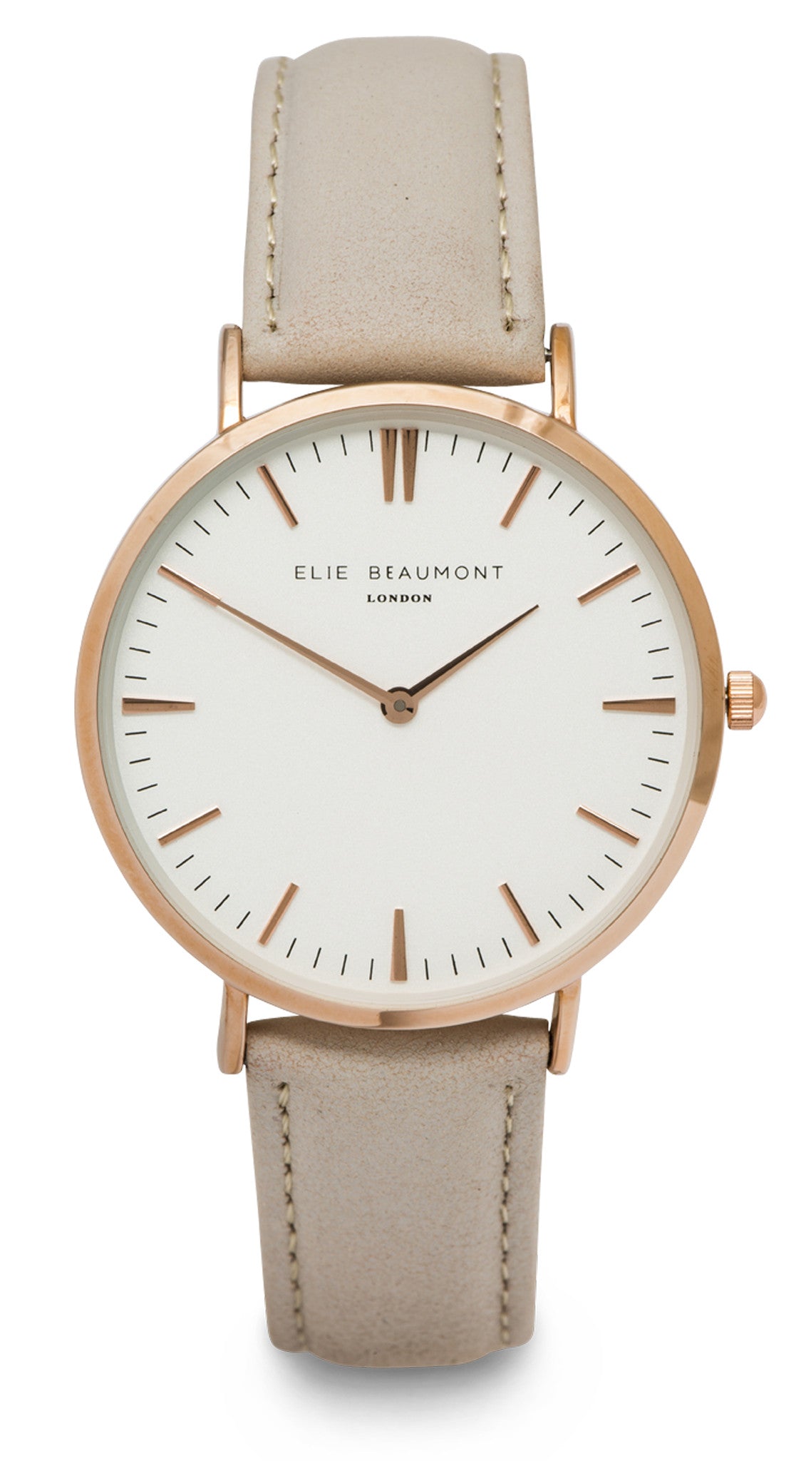 Elie Beaumont Oxford Large Ladies Watch - Grey Nappa Leather - Stevens Jewellers Letterkenny Donegal