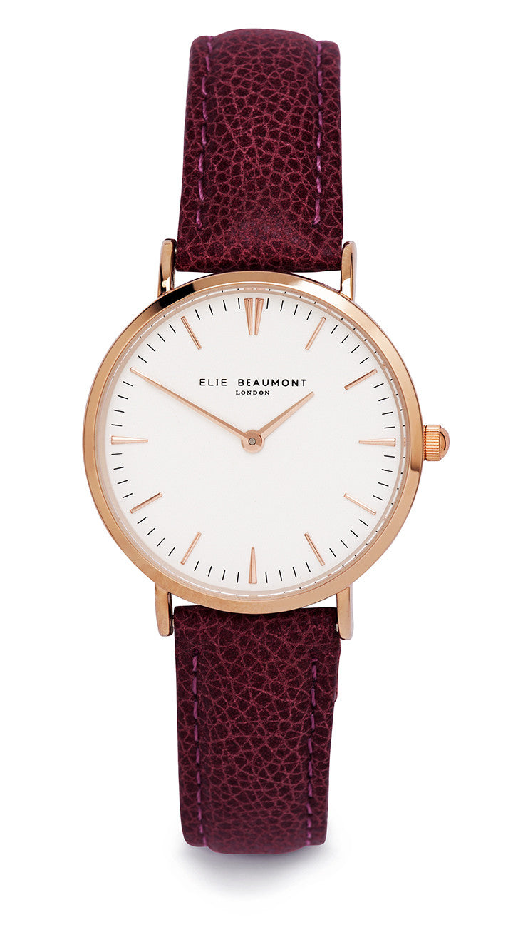 Elie Beaumont Oxford Small Ladies Watch - Brown Leather - Stevens Jewellers Letterkenny Donegal