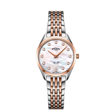 ROTARY ULTRA SLIM DIAMOND SET LADIES WATCH - LB08012/41/D