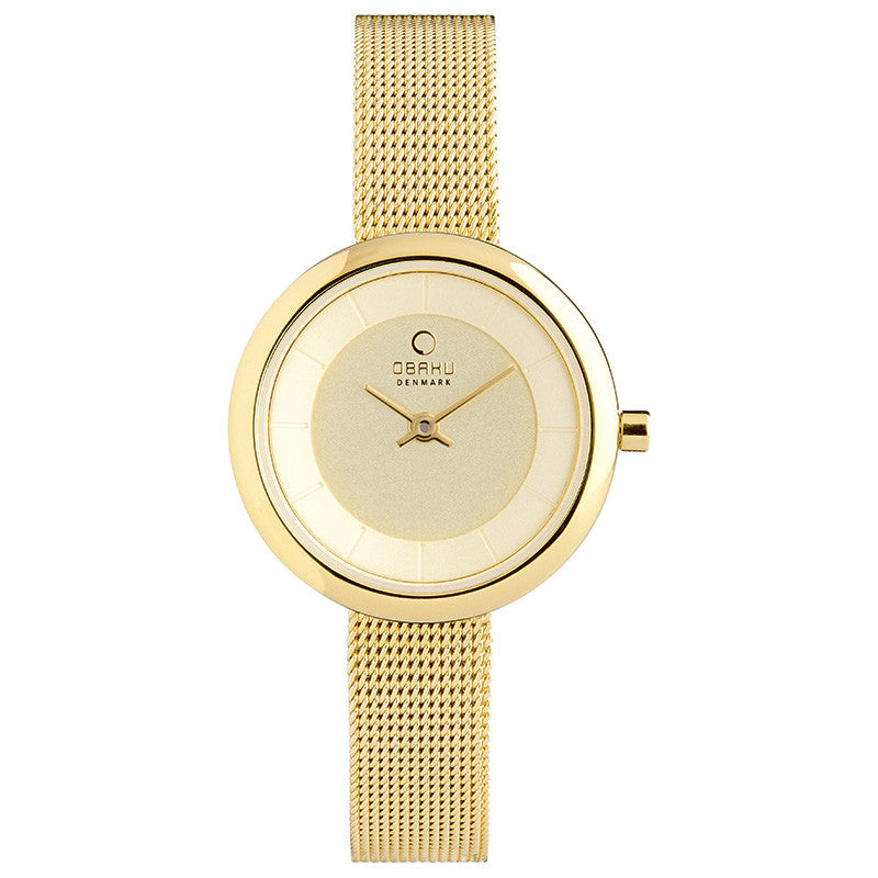 Obaku Stille Gold Women's Wristwatch - Stevens Jewellers Letterkenny Donegal