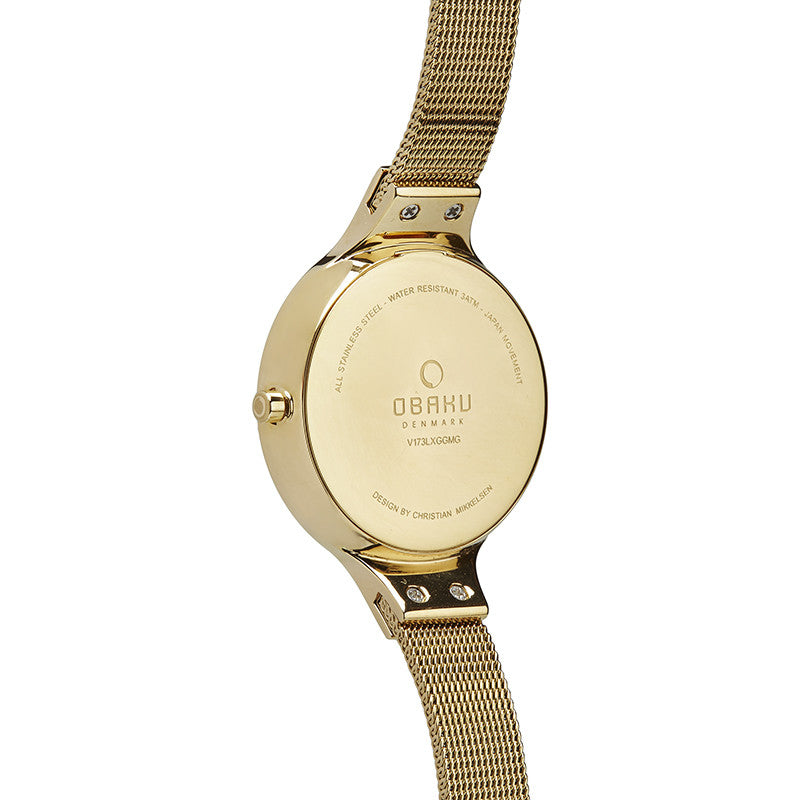Obaku Sky Gold Women's Wristwatch - Stevens Jewellers Letterkenny Donegal