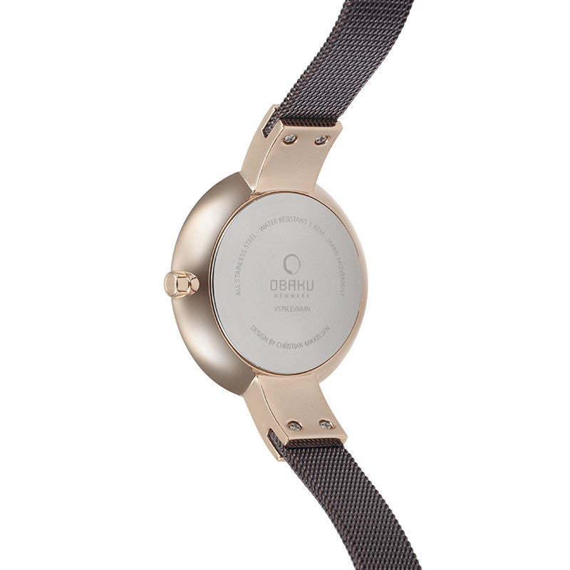 Obaku Sol Glimt Walnut Women's Wristwatch - Stevens Jewellers Letterkenny Donegal