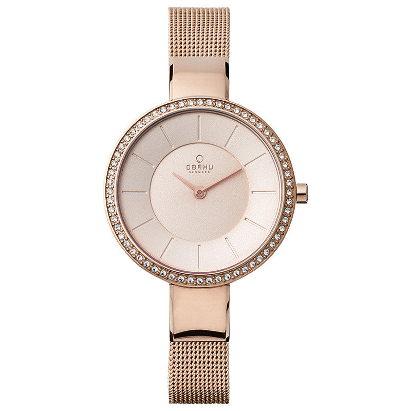 Obaku Sol Glimt Rose Women's Wristwatch - Stevens Jewellers Letterkenny Donegal