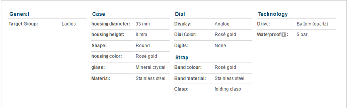 Storm Denzi Rose Gold Ladies´ Watch - Stevens Jewellers Letterkenny Donegal