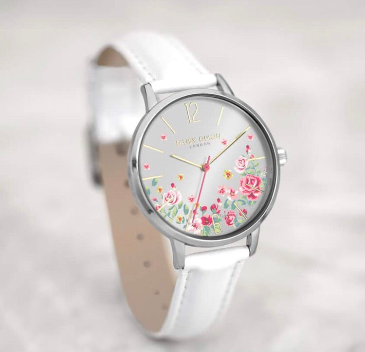 Daisy Dixon Floral Summer White Watch - Stevens Jewellers Letterkenny Donegal