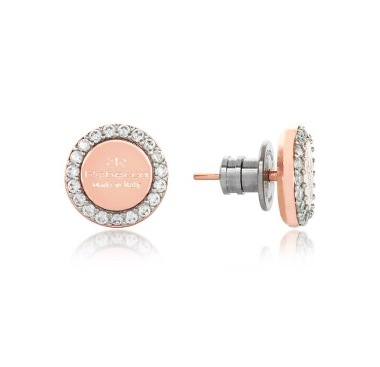 Rebecca Earrings Rose Stud - Stevens Jewellers Letterkenny Donegal